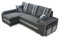 Robin York Ecksofa mit Schlaffunktion 2X Bettkasten 2X Kleine Kissen 2X Hocker Sofa L-Form Schlafsofa Freistehende Eckcouch Schlafcouch Wohnzimmermöbel Wohnlandschaft Grau