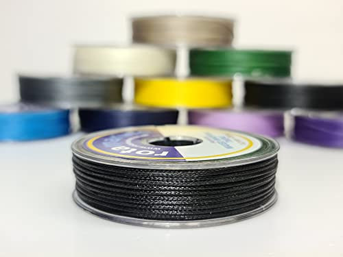 Whipping Twine 1mm 25mt Polyester Waxed Thread Spool (Black)