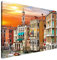 Estika Leinwand bilder - Gondel in Venedig - 90x60 cm, 1 teilige kunstdruck - Wandbilder wohnzimmer, schlafzimmer, Moderne wanddeko, Bild auf leinwand - Italien bilder - 1402A_1L