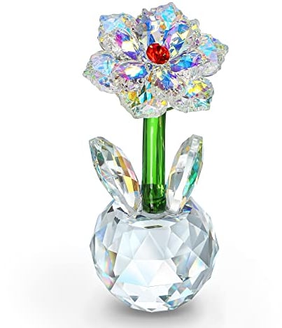 H&D HYALINE & DORA Crystal Sunflower Figurine Ornament,Glass Dream Flower Collectibles,Table Centerpieces Decoration with Gift Box Valentines Day Gifts For Her