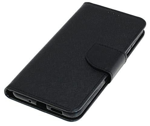 Mobilfunk Krause - Book Case Fancy Etui Handytasche Tasche Hülle für Huawei P10 Lite (Schwarz)