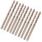 Jeu de 10 Forets HSS-CO, Jeu de Forets en Cobalt M35 Jeu de Forets HSS-CO Jeu de Forets Hélicoïdaux pour le Forage(3.2mm)