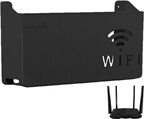 Virtcooy Almacenamiento enrutador Colgante | Cajas WiFi montadas en la Pared para el hogar, Organizador Estante Almacenamiento enrutador multifunción para Sala Estar