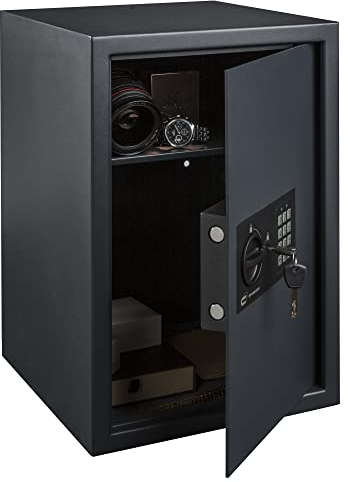 STANDERS - Elektronischer Safe - 50L - 50 x 35 x 35 cm - Wandtresor - Code-Safe - 2 Sicherheitsschlüssel - Elektronisches Passwort Tresor