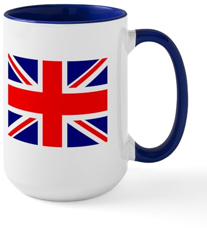 CafePress USA & Union Jack Large Mug 15 oz (444 ml) Ceramic Coffee Mug