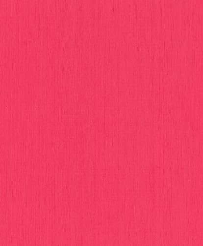 Rasch Vliestapete Pink Einfarbig Struktur Leinen Optik Linien 746181