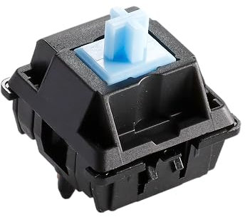 Ranked RS-11 Pro Mechanische Tastenschalter für mechanische Gaming-Tastaturen | 5-Pin PCB Montiert | Vorgeschmiert | Linear 62cN von JWK (Pro Sky Blue, 10 Stk.)