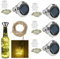 4 Stück Solar Flaschen, 20 LEDs 2M Solar Flaschenlichter, Korken Flaschenlichter Weinflasche Lichtkette Diamant Flasche Solar Weinflasche Kupferdraht für Flasche DIY, Dekor, Weihnachten (Warmweiße)