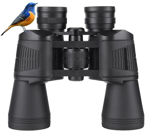 Fernglas für Erwachsene 20x50,27MM Okular HD Ferngläser mit Nachtsicht FMC-Linse Feldstecher und Tragetasche Langlebig/Stoßfest/Breites Sichtfeld für Sport Naturbeobachtung Konzerte Reise