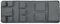 perfk Mini Fridge Hanging Organizer Mini Fridge Organizer Storage Bag, Multi Pocket Fridge Dust Cover Top for Spices Pantry Spoons, gray