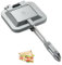 Campingmoon Camping-Toastie-Maker, Aluminium, doppelseitig, Heiz-Toaster, Sandwich-Maker, Multifunktions-Herd, Grillpfanne, Kochgeräte (Silber)