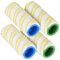 BRIOTA Lot de 4 rouleaux multi-surfaces en microfibre compatibles avec Karcher FC3 FC5 FC7 FC3D FC5D sans fil pour sols durs, jaune