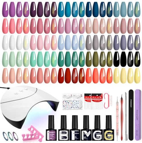 Phoenixy Kit Vernis Semi Permanent 25 Couleurs pour Débutant