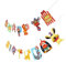 WOONEKY 2 Satz Zirkus Zieht Fahnen Tierfahnendekorationen Auto-bogen-hochzeit Tierisches Sackleinen-banner Banner Für Kinderpartys Vintage-rahmen Geburtstag Ammern Geburtstagsbanner Papier