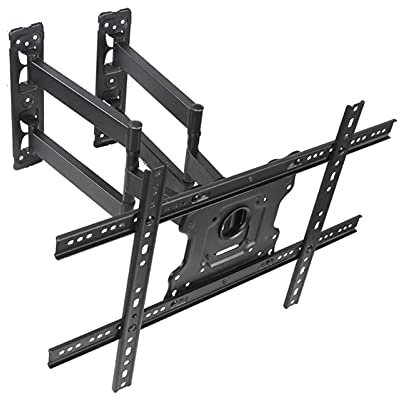 Soporte de pared de esquina con seis brazos giratorios, extensible, doble base, se adapta a la mayoría de televisores de 37 pulgadas y 70 pulgadas