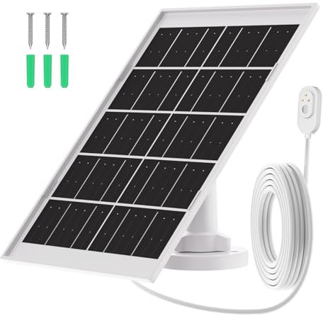 Solarpanel für Arlo Pro 5S 2K, Pro 4, Pro 3, Floodlight, Ultra 2, Ultra, and Go 2 Kamera Solarmodul – 5V 7W IP65 Wasserdicht, 4m Magnetisches Ladekabel, Dauerhafte Stromversorgung für Arlocam