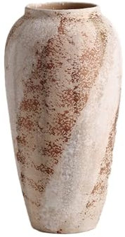 Blumenvase Vintage Wabi Sabi Stil Keramik Vase Deko for Bauernhaus Dekor Wohnzimmer Eintrag Tisch Mittelstück Küche Hochzeitsgeschenk