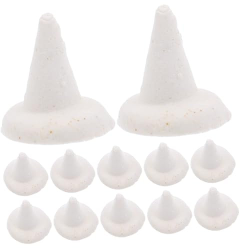 HOMSFOU 12 Stück Feuerfeste Stütznägel Keramik-Brennhalter Ofen Ton Unterstützung unterstützend für Töpferwaren Werkzeug Tonnagel Feuerfester Stütznagel Aluminiumoxid