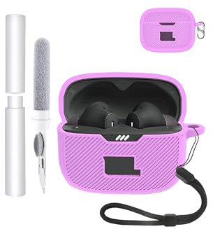 Custodia protettiva in silicone per auricolari JBL Tune 230NC TWS, custodia per auricolari Bluetooth ecologica, con posizionamento preciso del foro, resistente agli urti e ai graffi, tocco piacevole