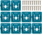Dxyue 10 Pack Battery Holder for Makita 18V BL1815, BL1820, BL1830, BL1840, BL1850, BL1860 with 20 Screws