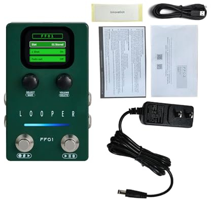 Looper Pedal Gitarre mit 160 Minuten Aufnahme, Loop Station Looper Pedal für E -Gitarrengitarren -Effekte Pedal Gitarrenprozessor -Effekte Pedal