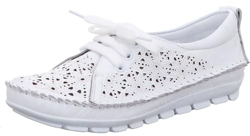 Gemini Damen Schnürschuh weiß