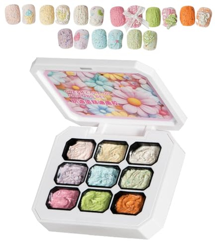 Painting Gel 9-Color Buildable Fingernail Polishing | Manicure Polishing Nail Gel for Girls Bridal Home DIY Fingernail Holiday French Tips Extension Birthday Salon