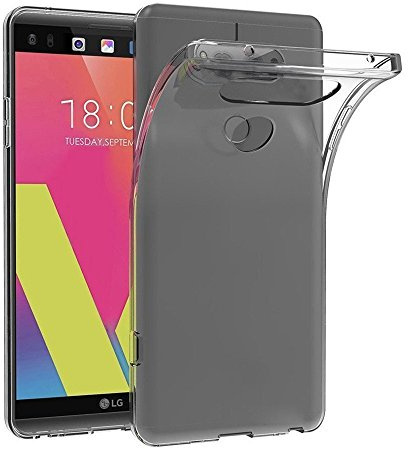 MaiJin Hülle für LG V30 / LG V30 Plus (6 Zoll) Crystal Clear Durchsichtige Backcover Handyhülle TPU Case