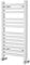 Tango Wall Mounted Double Layer Heated Towel Ladder Rail Bathroom Radiator 800 x 400 – White