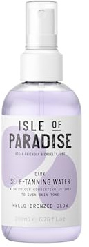 Isle of Paradise Self Tan Water Dark (200 ml) Hydrating Self Tanning Water Natural Ingredients & Vegan