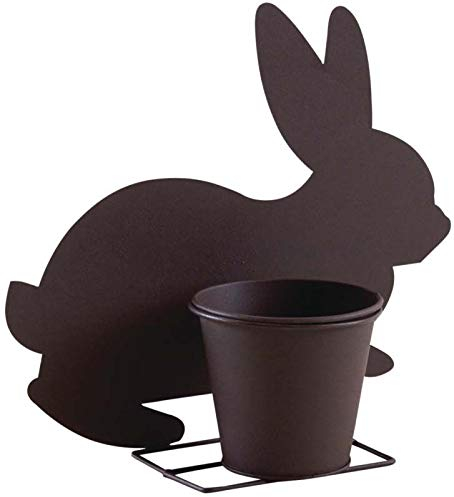 AUBRY GASPARD Cache-Pot Lapin en métal Vieilli