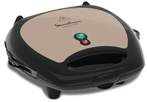 Moulinex Breaktime Gaufrier Croque-Monsieur Beige Noir 700W SJ616A12
