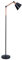YOSION Modern Metal Floor Lamp Reading Lighting, Adjustable Standing Lamp with Heavy Metal Based and 9W LED Bulb for Living Room, Bedroom, Office or Study Room - Black