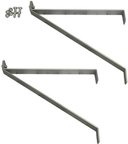 Pair of Aluminium Greenhouse Shelving Brackets (27cm)
