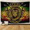 F-FUN SOUL Rasta GTZYFS635 Wandbehang aus weicher Baumwolle, Motiv: Löwenkranz, Hippie-Muster, Wanddekoration, Wohnzimmer, Schlafzimmer, Banner