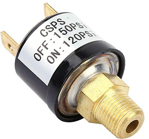 Hililand 110-220 V CA 6-36 pressostat V DC Compresseur d'Air Pressostat Valve de contrôle 120-150 PSI Pressostat pour Service Lourd