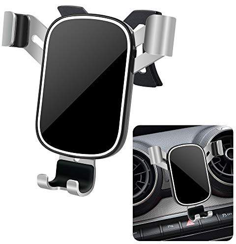 LUNQIN Auto Handyhalterung für Audi Q2 2018-2020 [Große Telefone mit freundlicher Hülle] Autozubehör Navigationshalterung Innendekoration Mobile Spiegel Handyhalterung