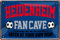 WOGEKA ART Retro Blechschild - Heidenheim Fan Cave - Fußball - lustiger Spruch als Geschenkidee zu Geburtstag Weihnachten zur Deko 20x30 cm Vintage Schild Metallschild 2308