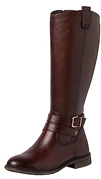 Tamaris 8-85503-41, Stivali ad altezza ginocchio Donna, Marrone (Cognac), 40 EU Larga