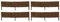 Bordures en Osier tressé Naturel (Lot de 4) 120 x 25 cm