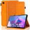 Vkooer Case for Lenovo Tab M10 Plus 3rd Gen 10.6-inch (TB125FU / TB128FU) Leather Folio Cover with Auto Sleep/Wake Multi Angle Viewing Stand Smart Shell Fit Lenovo M10 Plus Gen 3, Orange