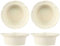 TYMYYS Cocotte Monoporzione Da Forno, 230ml, Terrines, Pirottini In Ceramica, Crema Catalana Ciotole-Bianco-Set of 4