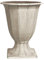 DIVAS SPIRITUAL Calista - Maceta vintage con diseño envejecido, 40 cm de alto, color blanco con diseño clásico envejecido, capacidad de 11,4 L (Calista Vintage)