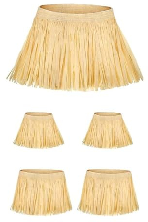 RmKbe 5 Pieces Scarecrow Straw Kit Scarecrow Costume Accessories Raffia Grass Neck Arm and Ankle Ties for Halloween Party Decorations