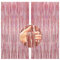 2 Stück Rosegold Glitzer Lametta Vorhänge(1m x 2.5m),Tinsel Curtain für Party Dekoration