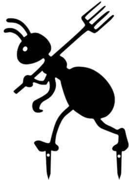 Piuusngy Gartendeko Ameisen Metallameisen Gartenornamente Metallkunst Hinterhof Rasenpfähle Ameisen Garten Eisenhandwerk A