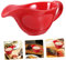WATIIFUFU Spender Sirup Krug Sahnekännchen Sauciere Set Keramik Rot Für Jeden Esstisch