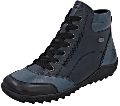 Remonte R1456, Botas con Cordones Mujer, Azul, 45 EU