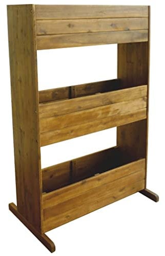 Jiangboyue-43792 Jardinière surélevée à 3 niveaux en bois d'acacia massif