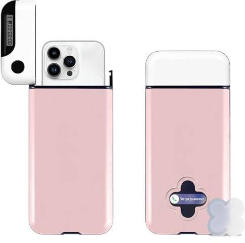 atnayo Phone Time Lock Box with Timer, Phone Timed Safe for Focus & Studying 6.53 in X 3.36 in (Pink)